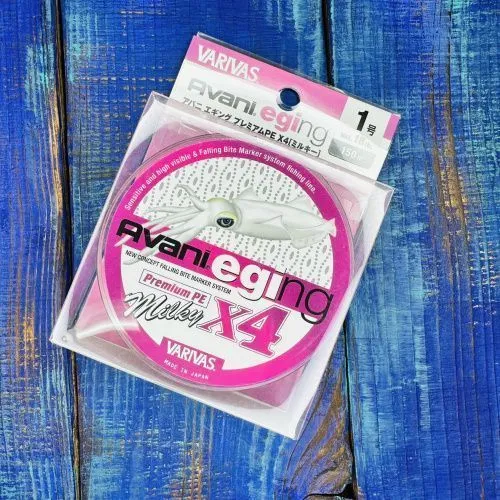 Шнур Varivas Avani Eging Premium Х4 150м. №1.0PE 18lb. (0,165мм. 8,18кг.)