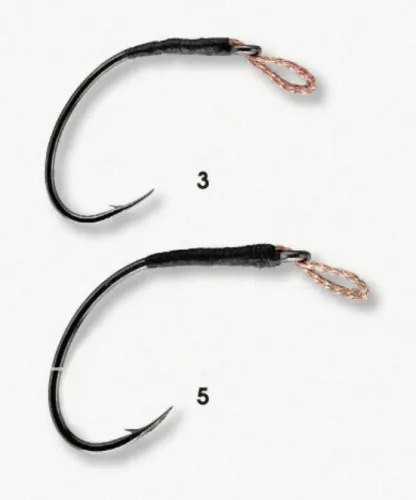 Крючки лососевые для блесен Sure Hook Salmon №3 black (3шт./упак.)