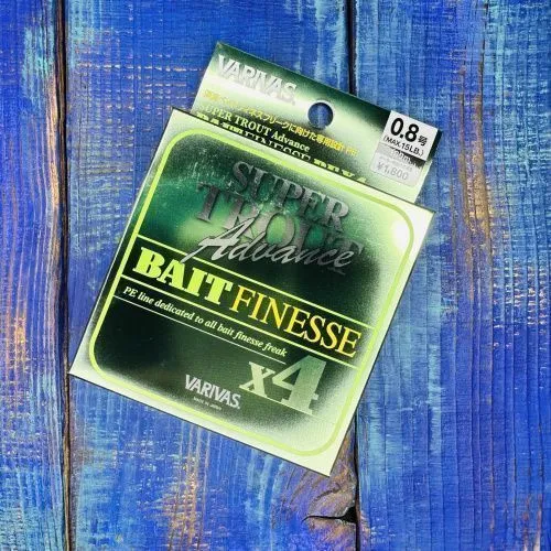 Шнур Varivas Super Trout Advance Bait Finess Х4 100м. №0.8PE (15lb 0,153мм.)