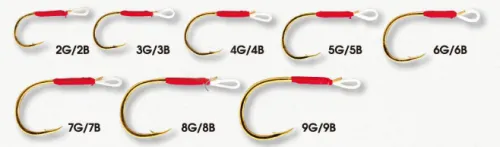 Крючки для воблеров и блесен Assist Hook Vertical Gold №6G (5шт./упак.) 9мм.