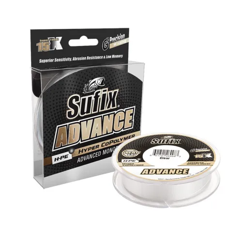 Леска SUFIX Advance прозрачная 150м № (0,20мм. 4,5кг)