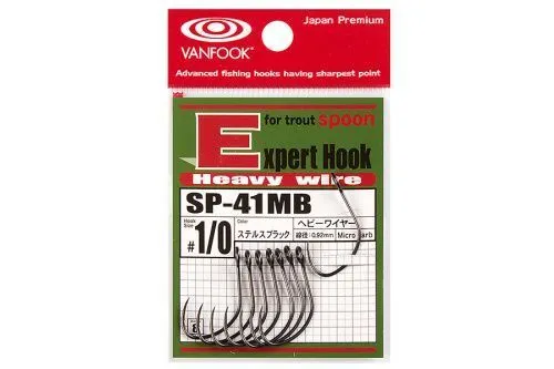 Крючки VANFOOK SP-41MB №1/0 stealth black