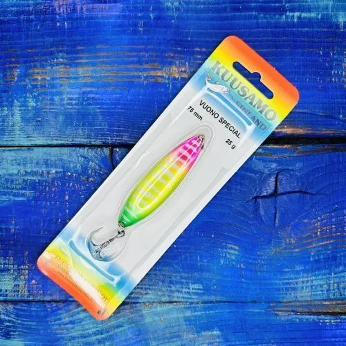 Блесна Vuono Varzuga Special 75мм.25гр. №Pink/Li/FYe/GR-S 