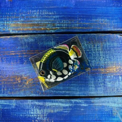 Рыболовная рулетка Fish Measurement Tape №CLOWN TRIGGERFISH