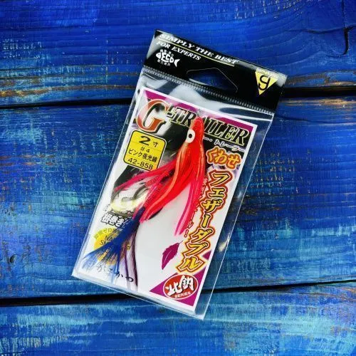 Крючки Assist Hook Octopus G-Trailer Feather Kuwase Double № 2-inch 42-858 #4