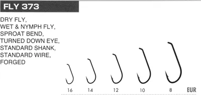 Крючки Fly 373 №16 (1/10шт.)