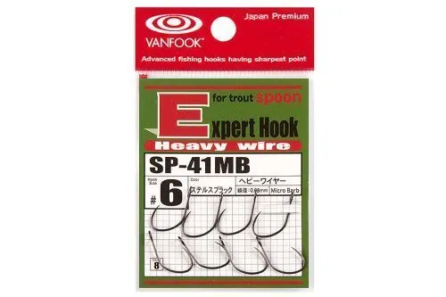 Крючки VANFOOK SP-41MB №6 stealth black