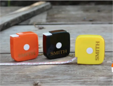 Рыболовная рулетка (Measuring Tape) Smith № yellow/желтый