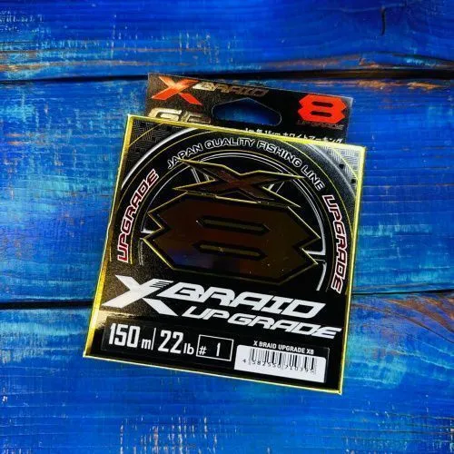 Шнур YGK X-Braid Upgrade X8 №1.0PE 22lb (0,165мм. 10,0кг.) 150м.