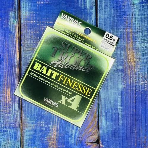Шнур Varivas Super Trout Advance Bait Finess Х4 100м. №0.6PE (10lb 0,132мм.)
