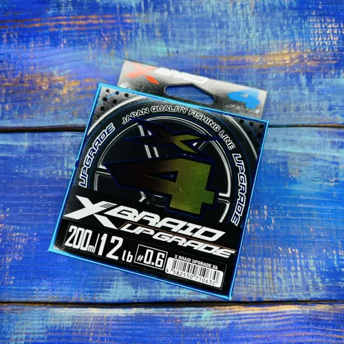 Шнур YGK X-Braid Upgrade X4 №0.6PE 12lb (0,128мм. 5,4кг.) 200м.