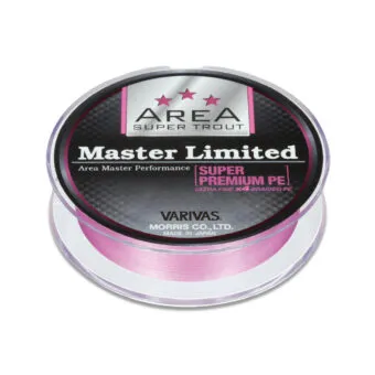 Шнур Varivas Area Super Trout Master Limited Super Premium Х4 75м. №0.2PE 6,5lb. 0,074мм.3кг. pink