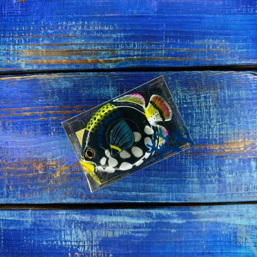 Рыболовная рулетка Fish Measurement Tape №CLOWN TRIGGERFISH