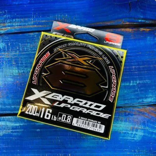 Шнур YGK X-Braid Upgrade X8 №0.8PE 16lb (0,148мм. 7,2кг) 200м.