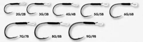 Крючки для воблеров и блесен Assist Hook Vertical №B6 (5шт./упак.) 9мм.