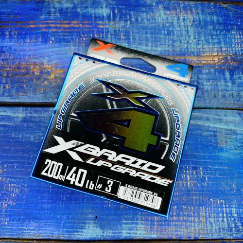Шнур YGK X-Braid Upgrade X4 №3.0PE 40lb (0,285мм. 18,0кг.) 200м.