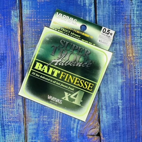 Шнур Varivas Super Trout Advance Bait Finess Х4 100м. №0.5PE (9lb 0,121мм.)