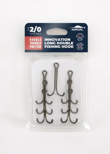 Двойники Narval Fishing Long Double Trouble №Teflon Coating #2/0 (7 шт.)