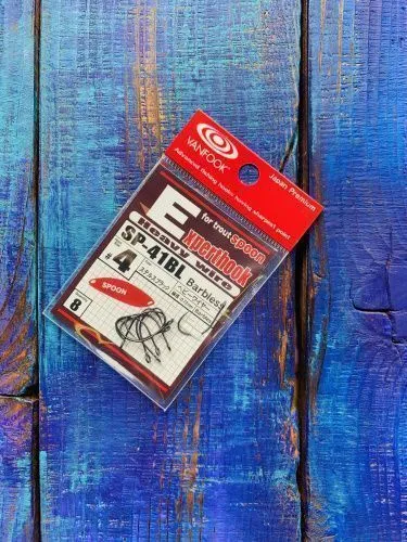 Крючки VANFOOK SP-41BL barbless №4 black