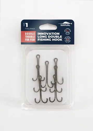 Двойники Narval Fishing Long Double Trouble №Teflon Coating #1 (7 шт.)