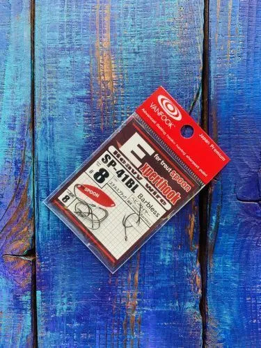 Крючки VANFOOK SP-41BL barbless №8 black