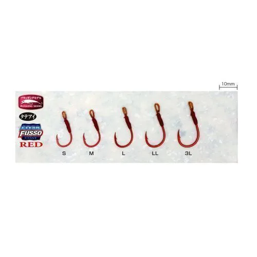 Крючки Assist Hook Sesame Arushi Trout № Single Hook, Plugging Model, для воблеров, Red N-311, L