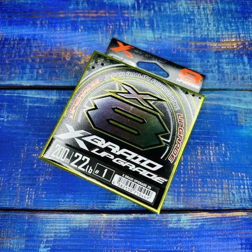 Шнур YGK X-Braid Upgrade X8 №1.0PE 22lb (0,165мм. 10,0кг.) 200м.