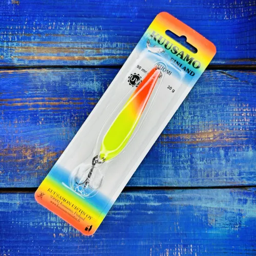 Блесна Suomi 90мм. 30гр. №FR/FYe-S, UV 