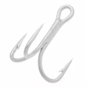 Тройник для D-Contact 110,Saruna 125,Haluсa145 №Saltwater Treble Hook (Silver Matt) #3 (1шт.)
