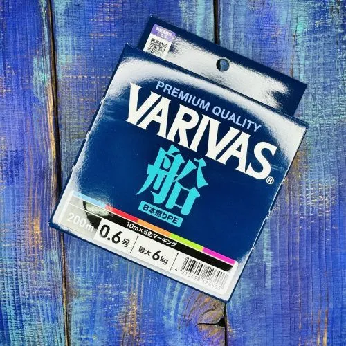 Шнур Varivas Crown Fune X8 200м. №0.6PE (0,128мм.6кг.)