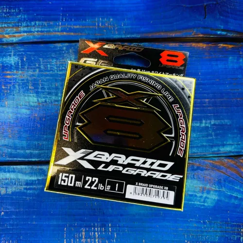 Шнур YGK X-Braid Upgrade X8 №1.0PE 22lb (0,165мм. 10,0кг.) 150м.