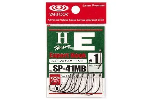 Крючки VANFOOK SP-41MB №1 stealth black