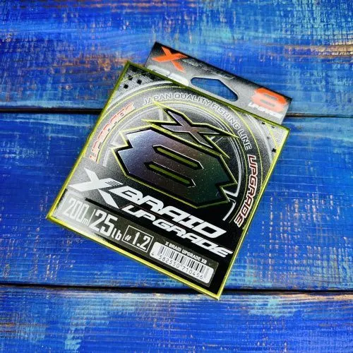 Шнур YGK X-Braid Upgrade X8 №1.2PE 25lb (0,185мм. 11,3кг.) 200м.