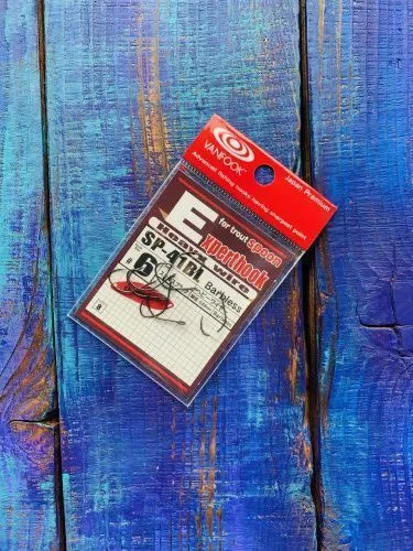 Крючки VANFOOK SP-41BL barbless №6 black