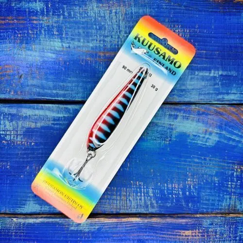 Блесна Suomi 90мм. 30гр. №W/BLU/R-S 