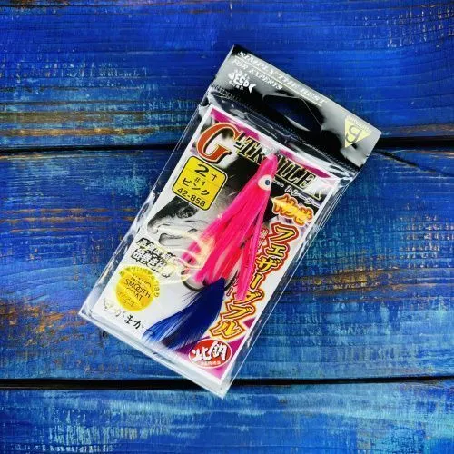 Крючки Assist Hook Octopus G-Trailer Feather Kuwase Double № 2-inch 42-858 #1