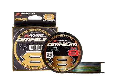Шнур YGK X-Braid Omnium X8 №1.0PE 22lb (0,165мм. 10,0кг.) 200м.