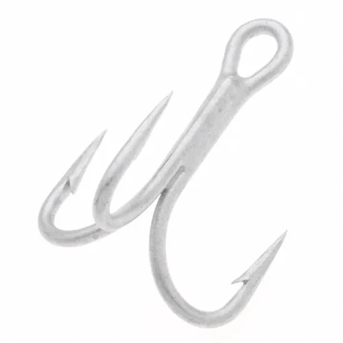 Тройник для D-Contact 110,Saruna 125,Haluсa145 №Saltwater Treble Hook (Silver Matt) #3 (1/3шт.пакет)