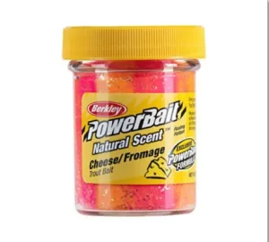 Паста форелевая Berkley Natural Scent Trout Bait Cheese Sherbet (сыр) 50гр.