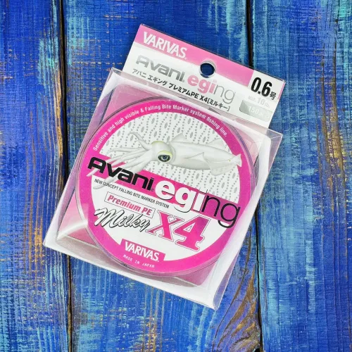 Шнур Varivas Avani Eging Premium Х4 150м. №0.6PE 10lb. (0,128мм. 4,54кг.)