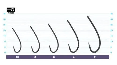Крючки Fly C40HW №08 (1шт.) 