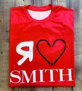 Футболка "#Ярыболов" red № с логотипом SMITH (мужской 54/188см.)