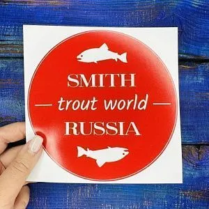 Наклейка SMITH Trout World (d17см.винил)