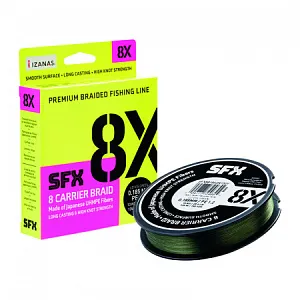 Шнур Sufix X8 135м. 0.8PE (0,148 мм. 7,7кг.) зеленый 